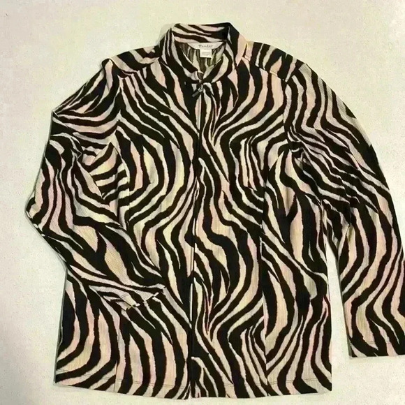 TanJay ladies zip blouse/jacket -M - Picture 1 of 2